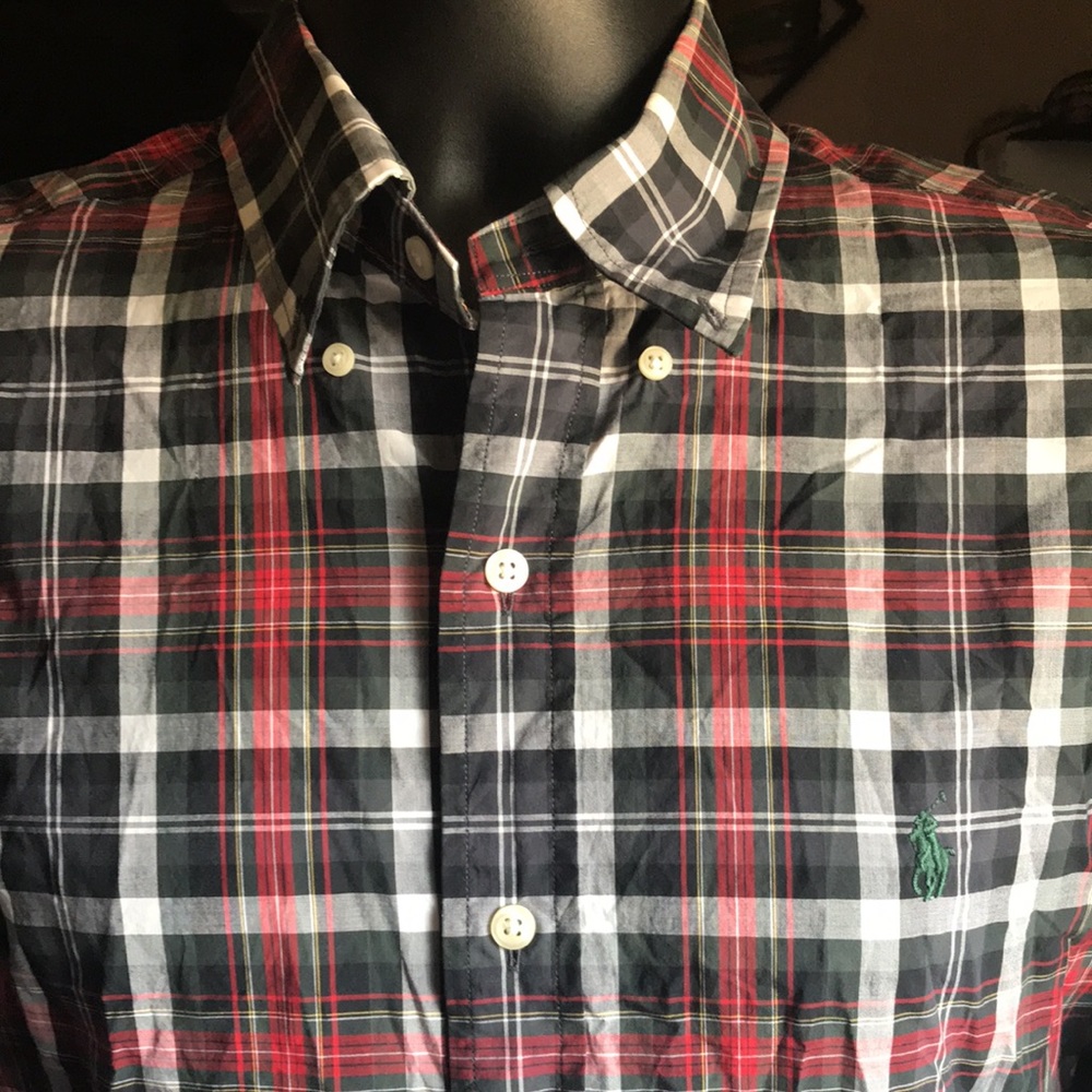 🚨B2G1 POLO RALPH LAUREN Hunter Green Red Gray White Long Sleeve
